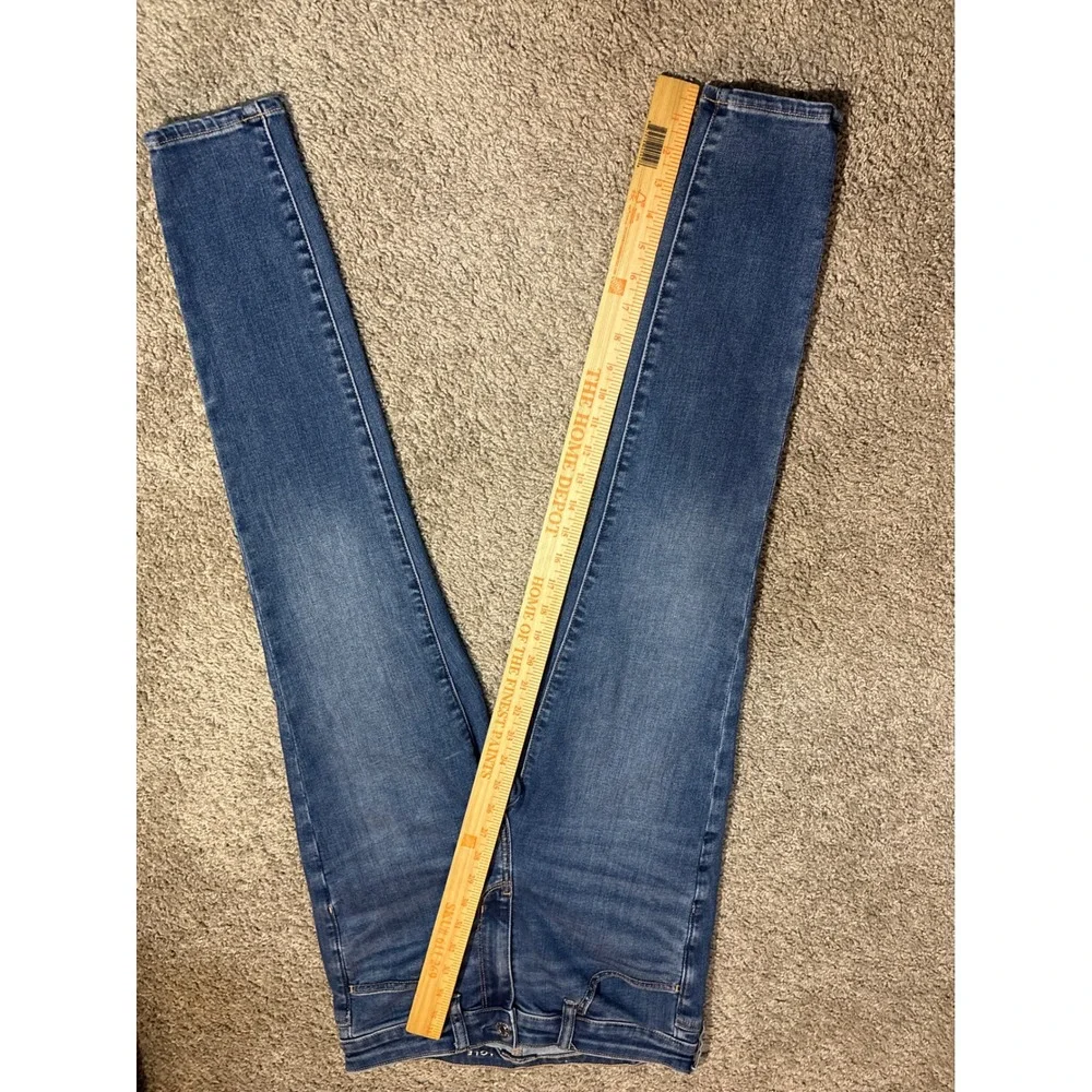 American Eagle High Rise Jegging Next Level Stretch Medium Wash Jeans 8 Short